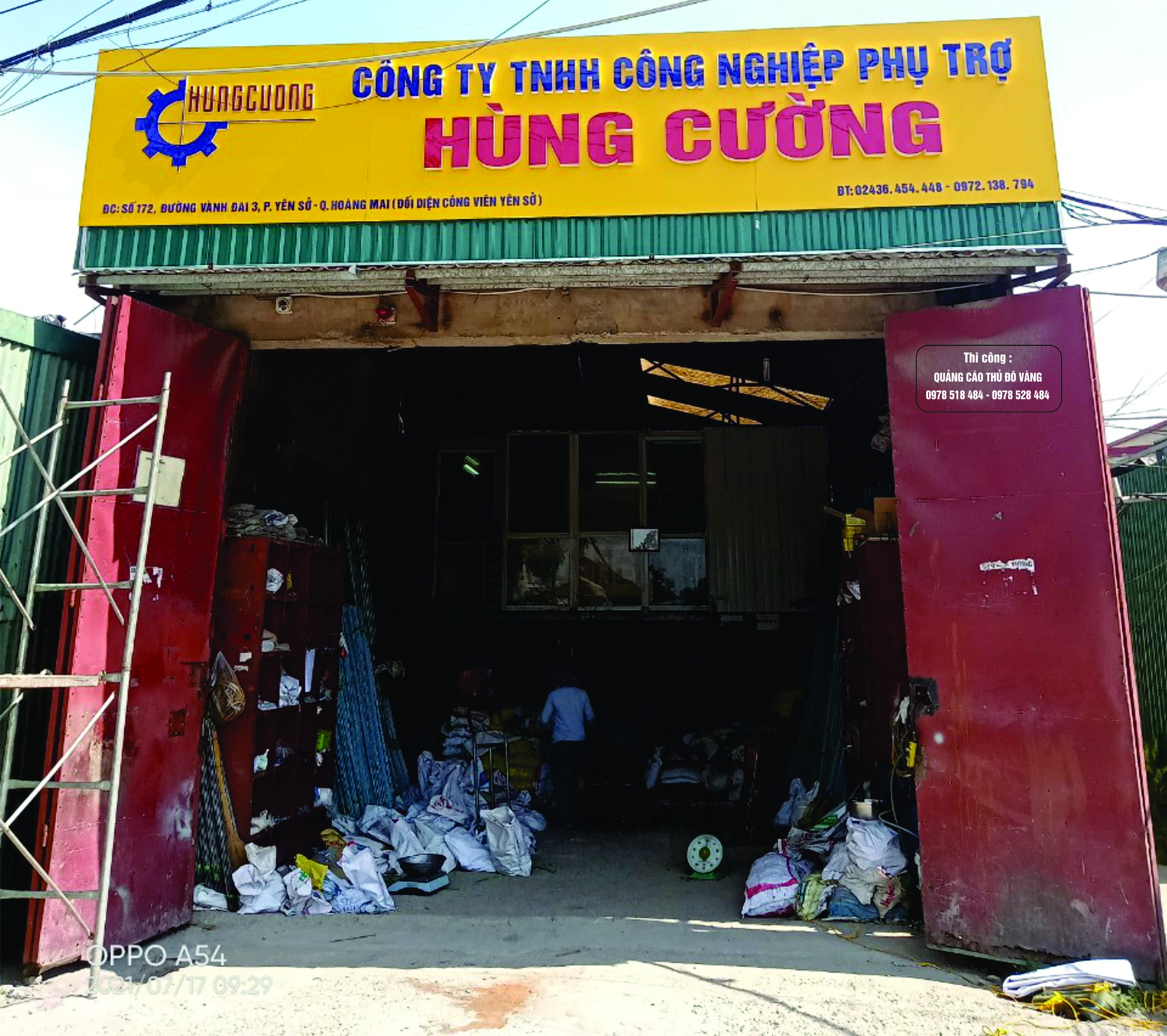 bien-thi-cong biển quảng cáo tại Yên Sở