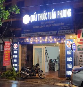 Biển alu chữ nổi